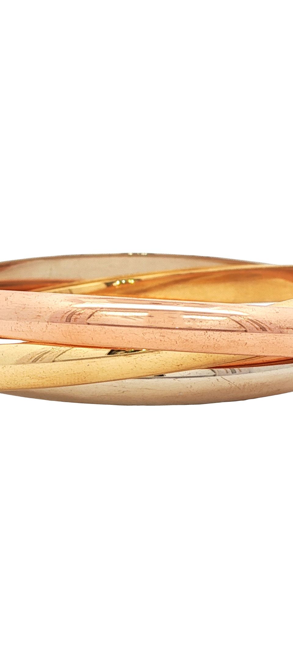 Vintage Cartier Trinity 18K Gold Bracelet